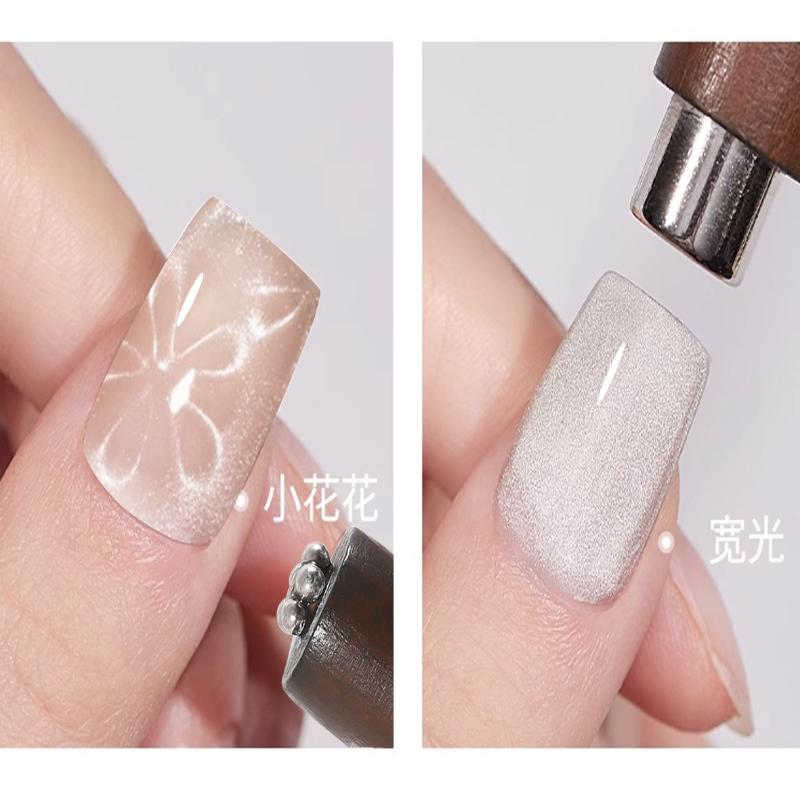 1Pc Cigar Large Magnet 3-in-1 Cat's Eye Strong Thickened Magnet Large Cylinder Super Strong Magnetic Nail Art Tool