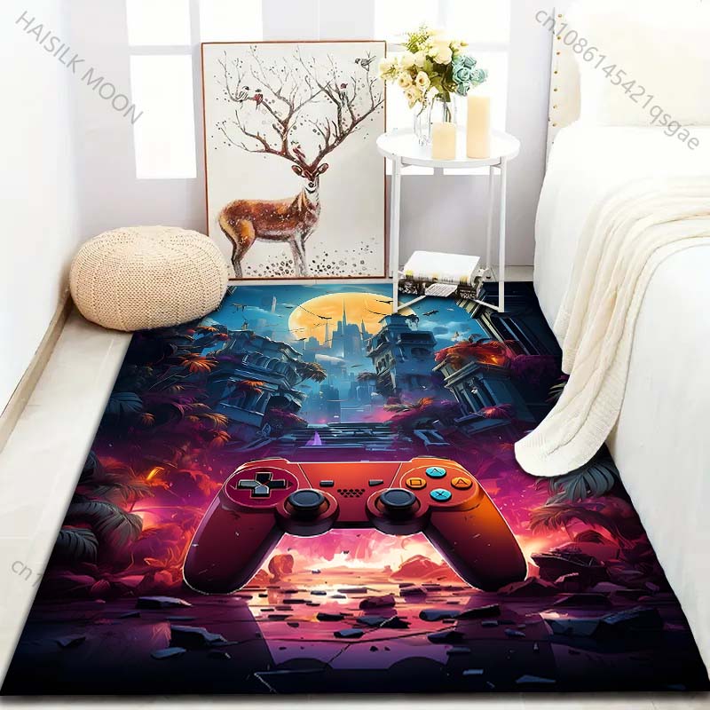 

15 Sizes Game Controllers Gamer Carpet for Living Room Home Decor Non-slip Floor Mat for Boys Room Modern Rug Washable Rugs 40x60cm (16x24in)