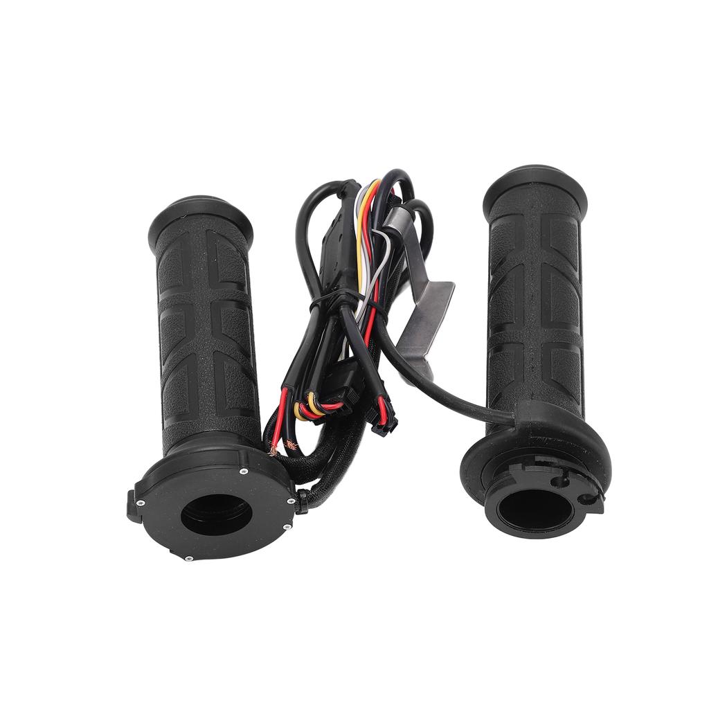 Pair Motorcycle Heated Grip 22mm 0.87in 50‑70 Celsius Intelligent Universal Black 12V Modification