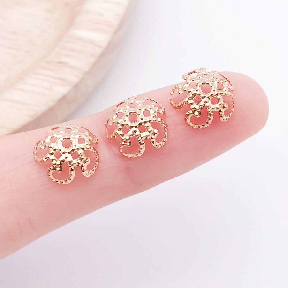 12 Multi-Color Alloy Five-Petal Flower Charm Set for DIY Jewelry