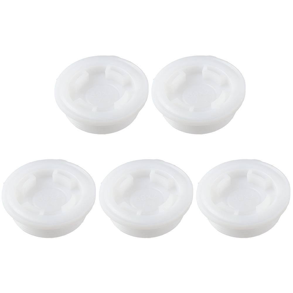 5KS 2palcové zátky Bílé Poly Hrdlo Odolné proti neoprávněné manipulaci 2” Poly Zátka Plastový Sud