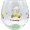Raffy Juice Pencil Art Round 9x9cm 330ml Made in "Swimmer" Glass, Large, Design, Cup, Clear, Approx. Diameter, Capacity, Japan, SAN4903-4