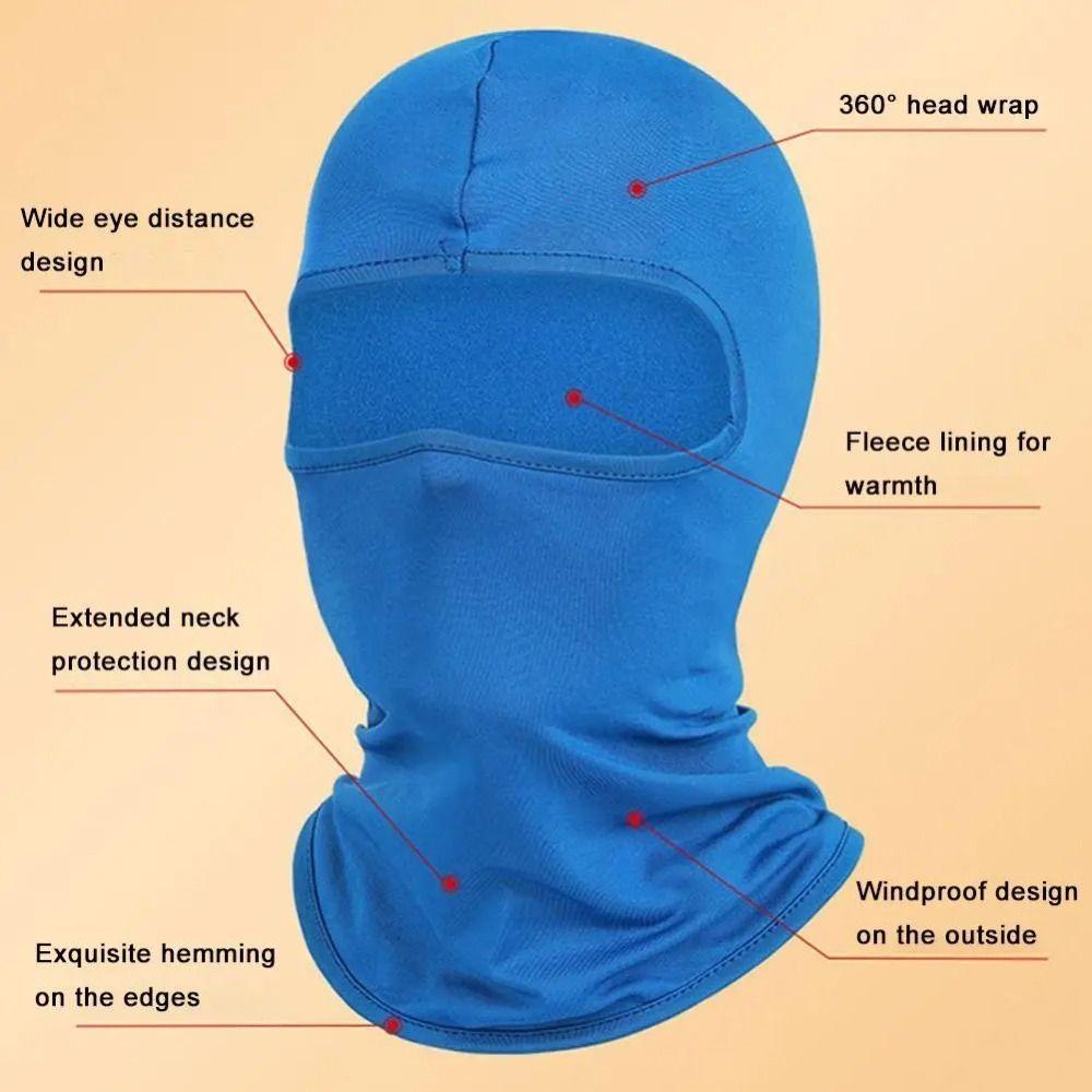 Fleece Cycling Balaclava Windproof Helmet Liner Hats Motorcycle Cycling Helmet  Men Women