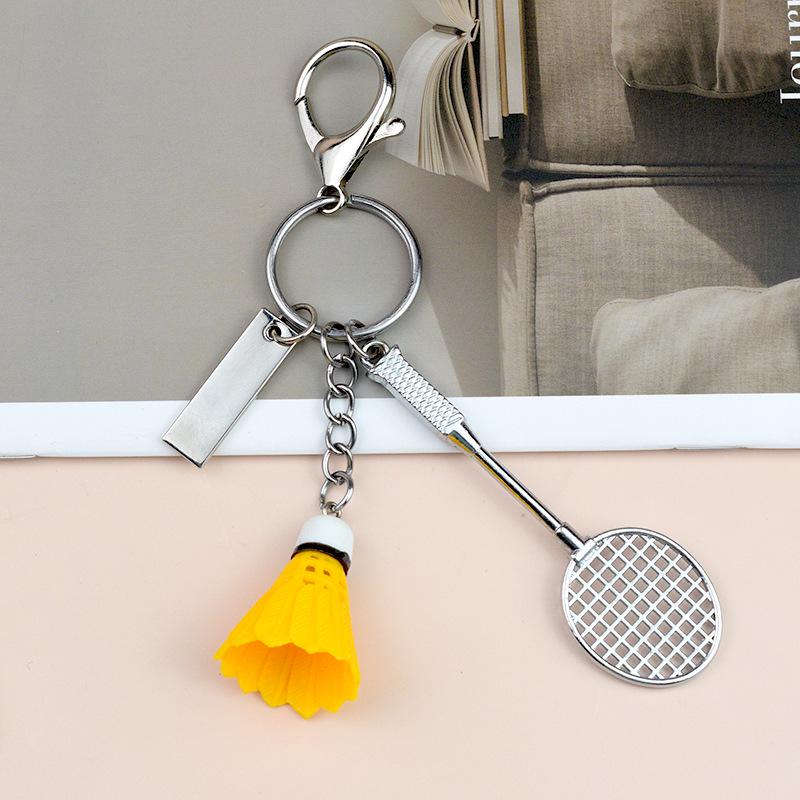 Cross-Border Badminton Keychain Set: Creative Two-Piece Pendant Gift for Sports Events