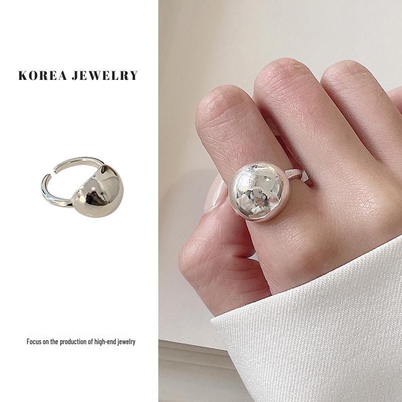 

Korean 925 Sterling Silver Ring, Tarnish-Free, Unique Design, Fashionable Women s Jewelry Adjustable Open