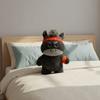 Cute Design Lucky Horse Figurine Black Color Zodiac Pony Figurine Horse Plush Doll  New Year Gift
