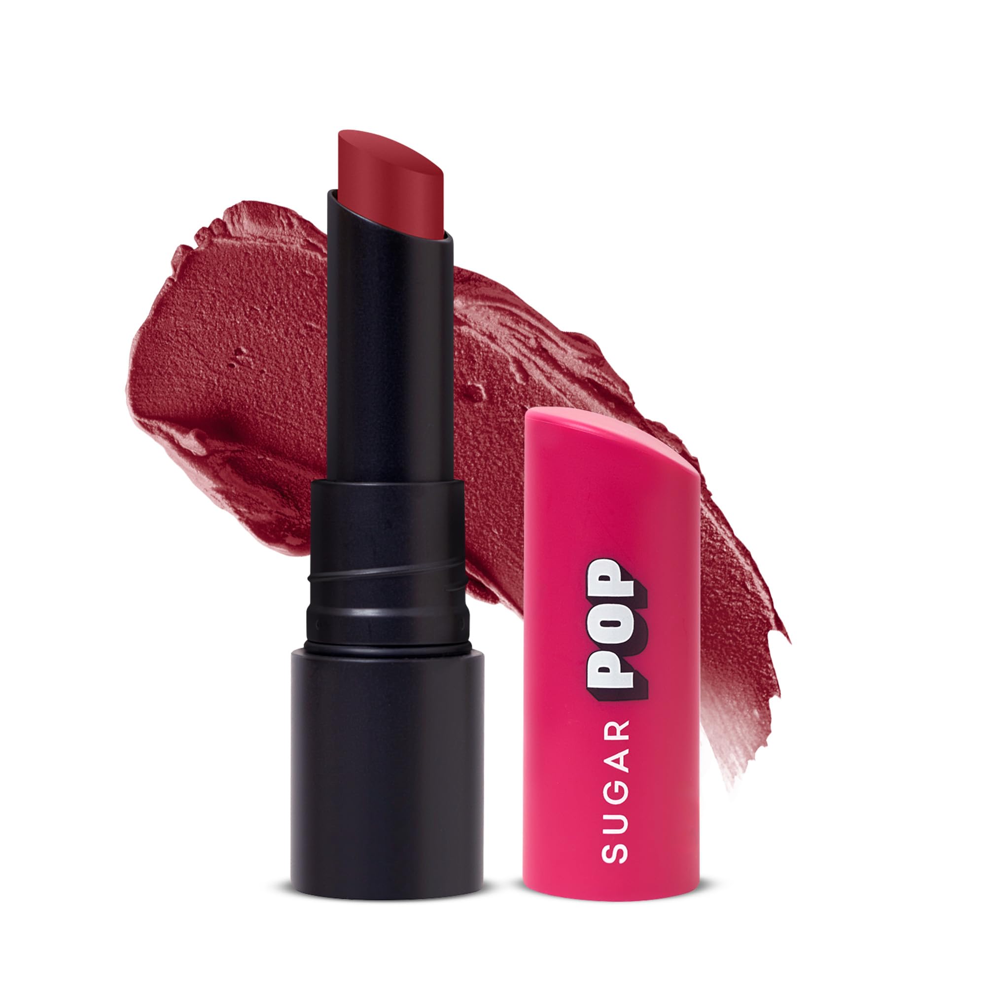 

SUGAR POP Ultrastay Transferpoof Lipstick with Vitamin E | Smooth Glide | Waterproof | Longlasting | 4gm - 18 Soft Spice