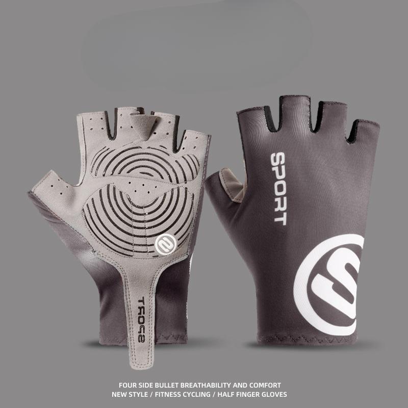 Half Finger Cycling Gloves for Men and Women In Summer Exposed Finger Thin Ice Silk Driving Breathable Non Slip Lure Fishing Sun Protection Gloves