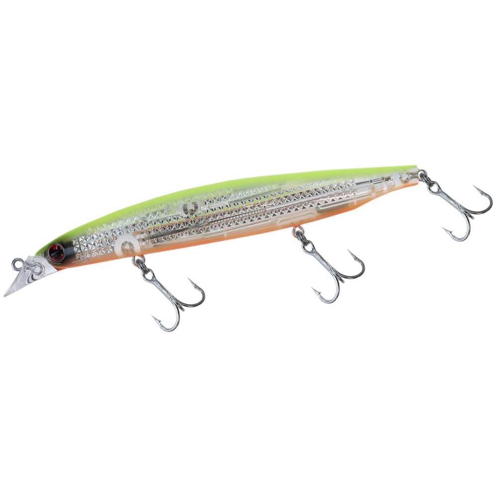 Daiwa Shoreline Shiner Z Vertis R125S-LI Laser Impact Fishing Lure 125mm LI Chartreuse Back