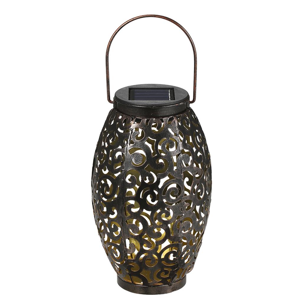 Solar Power Energy LED Lantern Light Outdoor Hanging Lamp IP44 Water Resistance for Patio Garden Courtyard Pathway