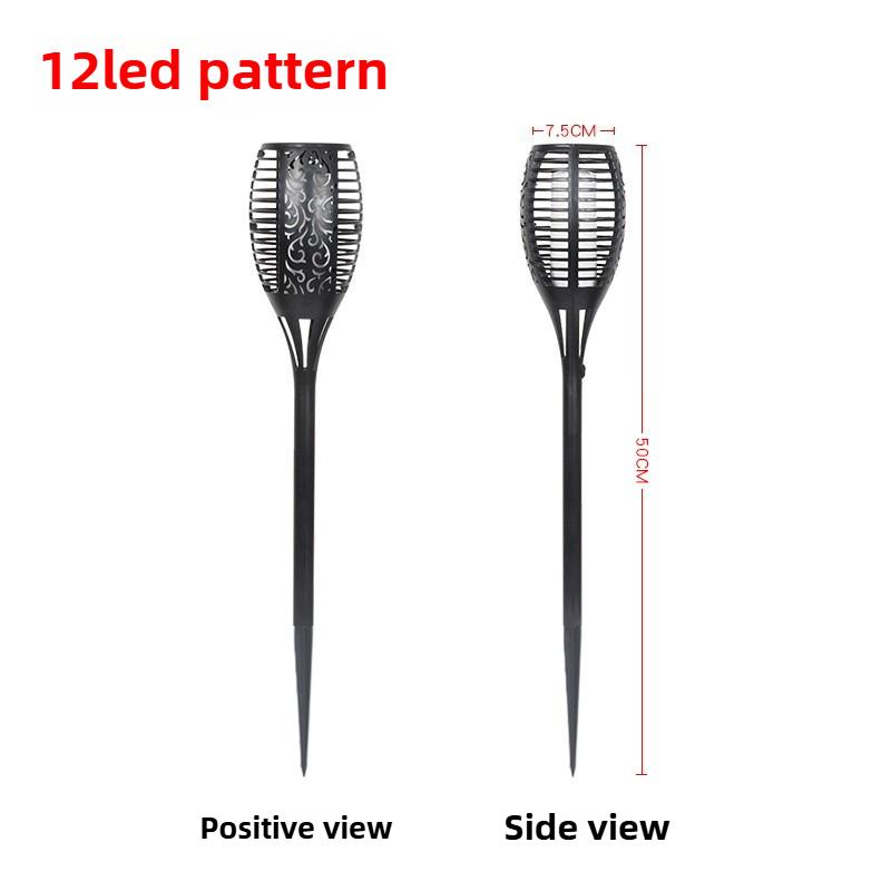 

Solar Flame Torch Light Outdoor Waterproof Flickering Garden Lighting for Lawn Pathway Yard Patio Landscape Halloween Decoration