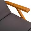 Adjustable and Foldable Sun Lounger 2 Pcs Grey Brown