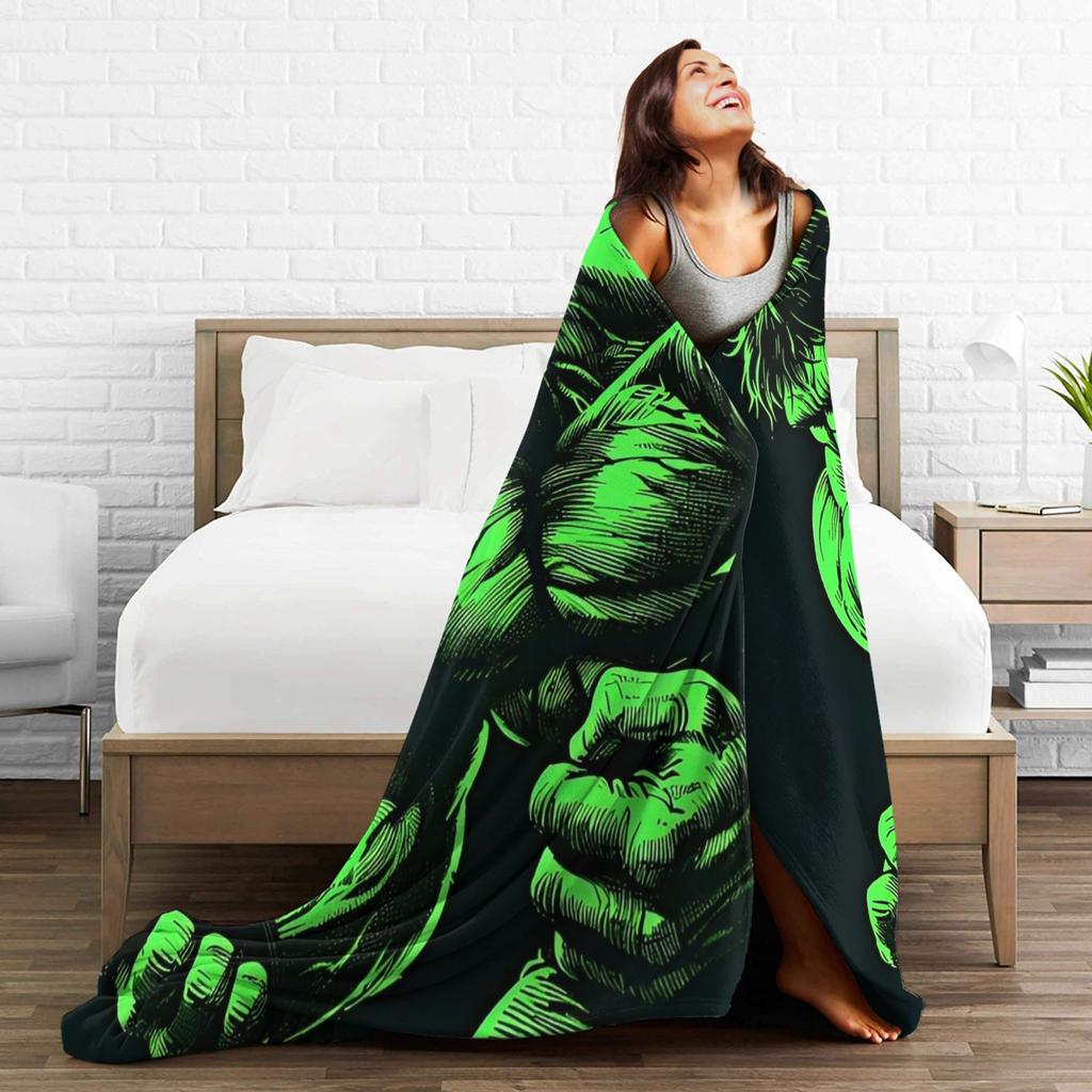 Hulk Retro Vintage Samt-Kuscheldecken Decke für Bettwäsche Sofa Super Warm Bettüberwurf,