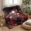 GachiakutaPrinted Flannel Blanket Cozy Skin-Friendly Warm Throw for Couch Bed Indoor Daily Use