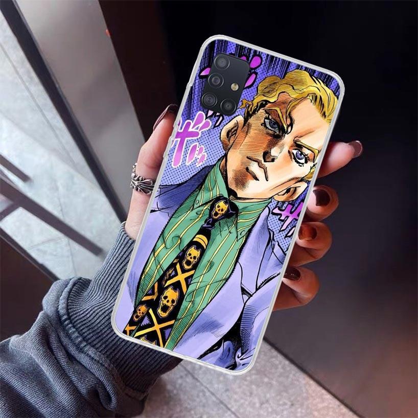 JoJo Kira Yoshikage Killer Queen Phone Case For Samsung Galaxy A12 A52S A42 A32 A22 A51 A50 Note 20 Ultra 10 S10 Plus A71 A70 A3