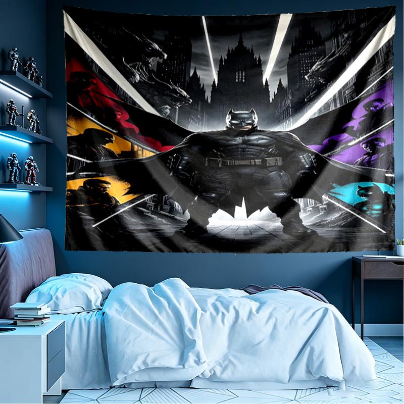 Batman Print Tapestry, Lightweight Wall Hanging, for Bedroom, Dorm, Living Room, Home Art Decor - Birthday Christmas Gift for Friends