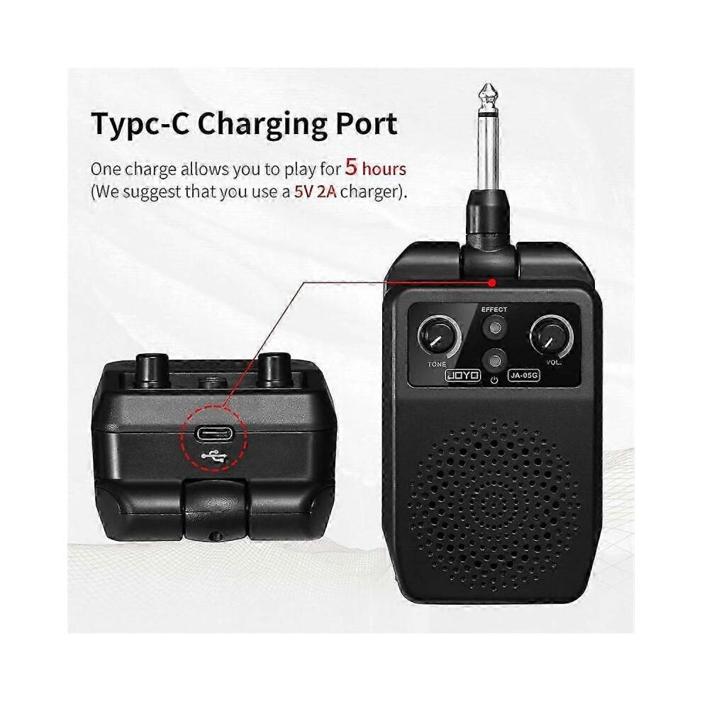 JOYO Mini E-Gitarrenverstärker 5W Gitarrenverstärker mit 4 Effekten (JA-05G)