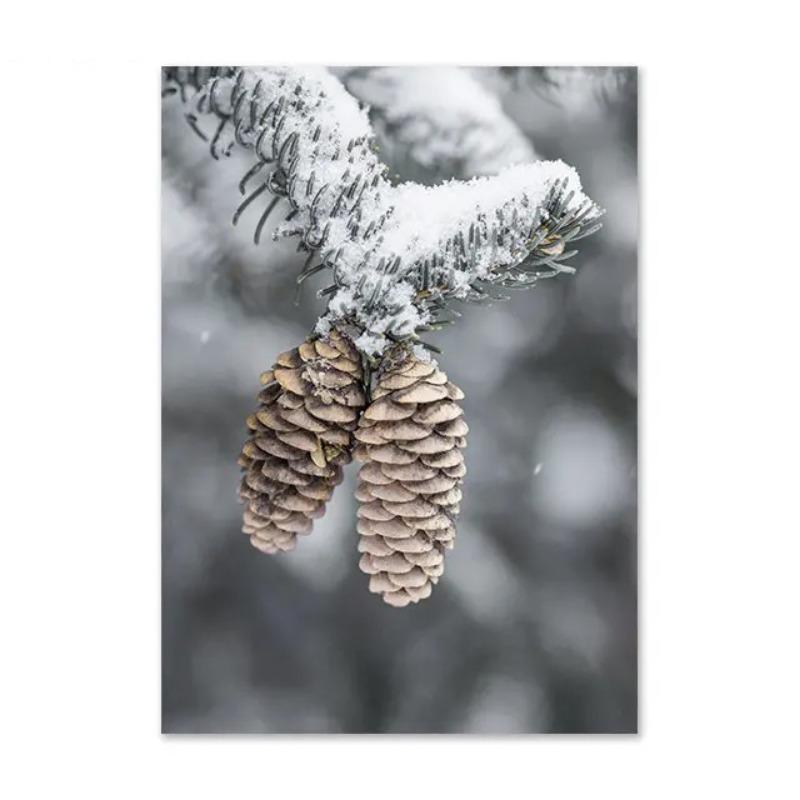 

Рождественский олень, зимний пейзаж, холст, постер, художественные принты, картины на стену из орехового дерева, рождественские настенные постеры, декор для гостиной, подарок 21cm×30cm NoFrame