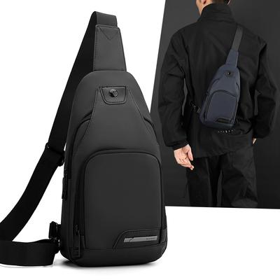 Borsa a petto da uomo in Oxford Sportiva a spalla Borsa a tracolla per studenti Borsa da uscita per cellulare