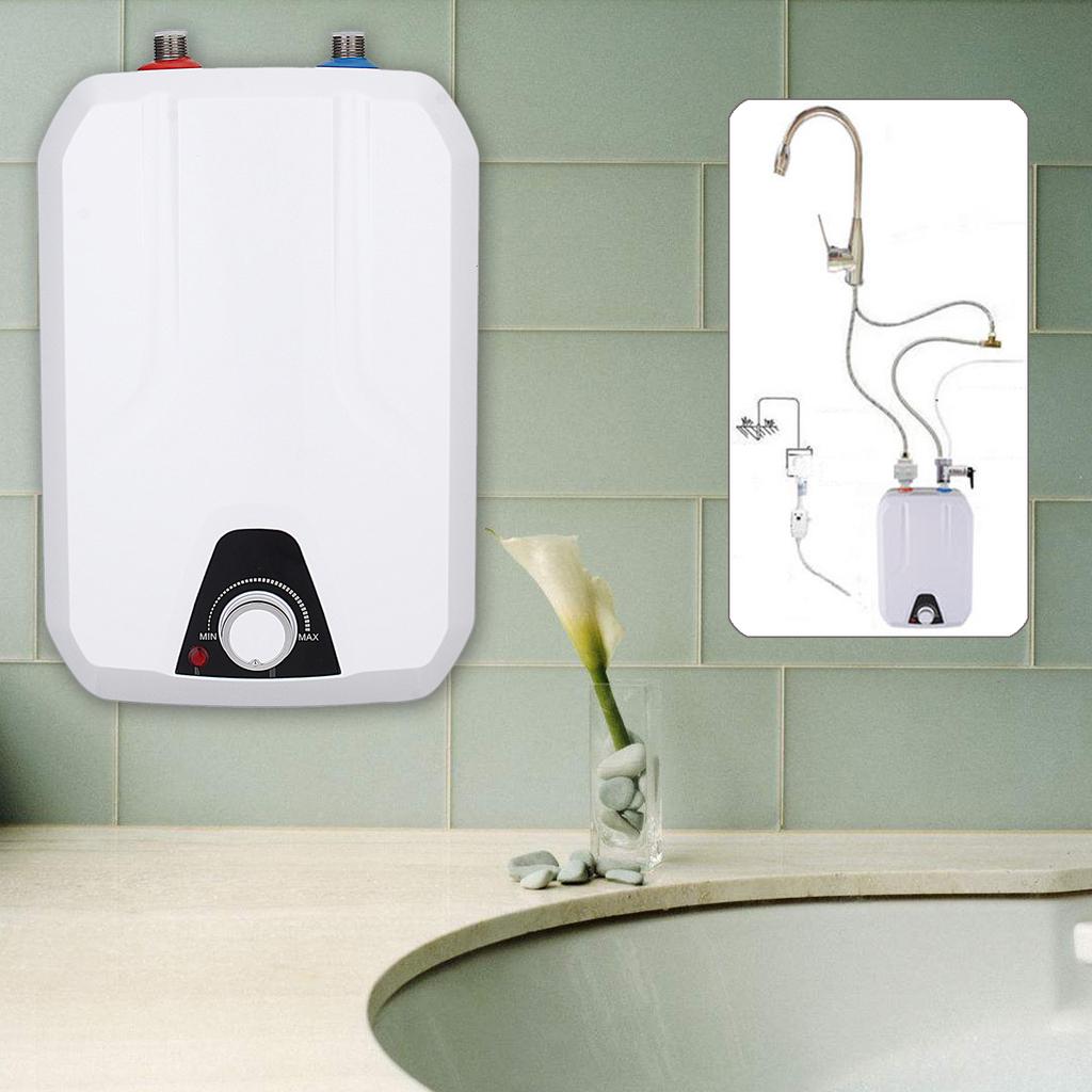 1500W 110V Instant Electric Tankless Hot Water Heater Shower Kitchen Bathroom