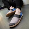 Men Summer Slip on Driving Shoes Flats Unisex Lazy Shoes Women Casual Canvas Shoes Large Size for Couple