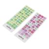 2pcs Keyboard Stickers Colorful English Language Dustproof Waterproof Coating PVC Material Computer Keycaps Stickers