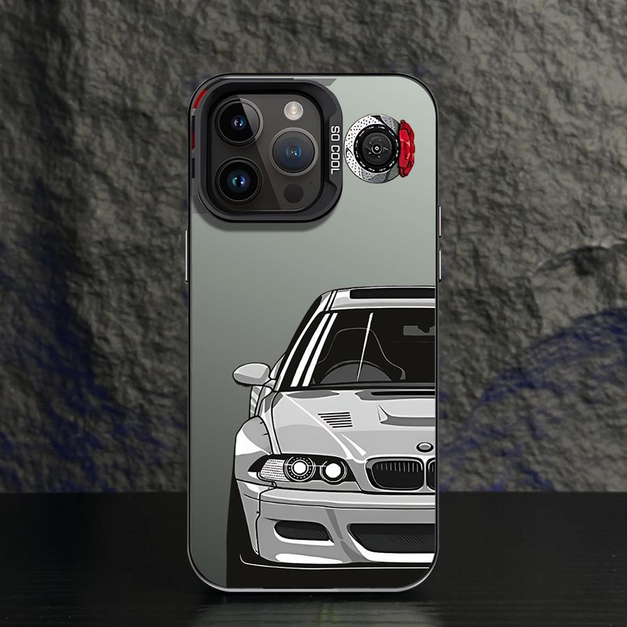 Phone Case for iPhone 11 12 13 Pro Max 17 Air 14 15 16 Plus 16e Soft Shell JDM Sprot Car