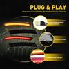 Smoked Lens Amber/Red Full Side Marker LED Light Set For MINI Cooper R55 R55 R57