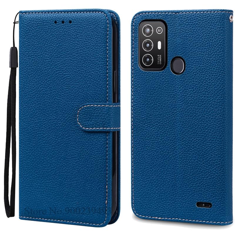 For ZTE Blade A52 Case PU Leather Flip Wallet Case For ZTE Blade A52 Case Silicone Back Cover Phone Coque Fundas