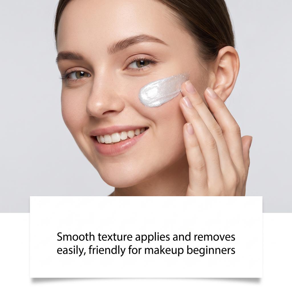 Halloween Body Paint (White), Natural Easy Apply Pearl Glow Body Face Paint