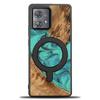 Bewood Unique Case for Motorola Edge 40 Neo - Turquoise with MagSafe