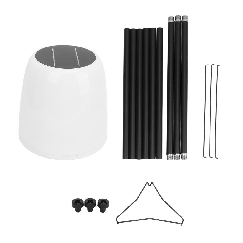 Metal Solar Floor Lamp Solar Powered Plant Stand Easy Assembly IP54 Waterproof Outdoor Floor Lamp for Garden Patio Yard