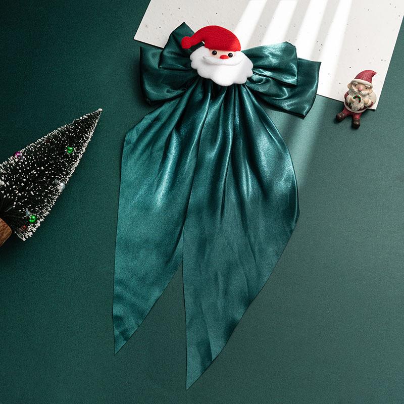 Christmas Big Bow Hair Clip Red Clip Headband Hair Rope Women's Hair Clip Back of Head Black Hair Accessory