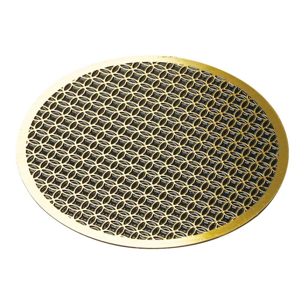 Yamaco Brass Intricate x 16273 Coaster, Cloisonné Enamel, 8.6 t0.08cm,