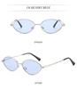 Trendy Euro-American Metal Frame Small Sunglasses for Women: Retro Street Style with High-End Appeal