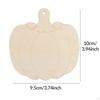 Unfinished Pumpkin Cutouts Hanging Ornaments 30Pcs Wooden Chips Handicraft Creative Lightweight