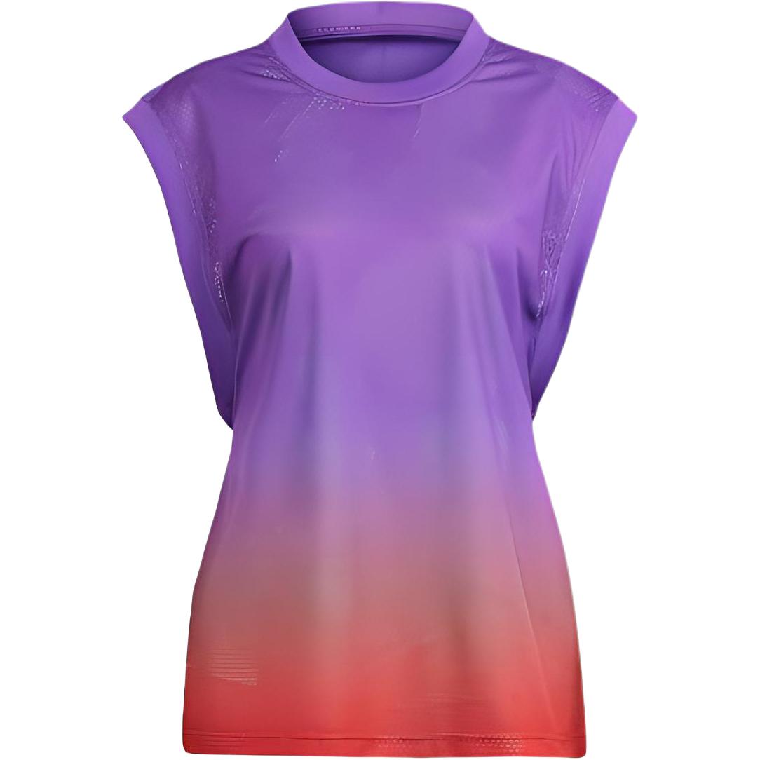 

Adidas X Rui Zhou Collaboration FW23 Gradient Mesh Deconstructed Sports Tank Top Women Tops Bright-Flore IU3070 XS