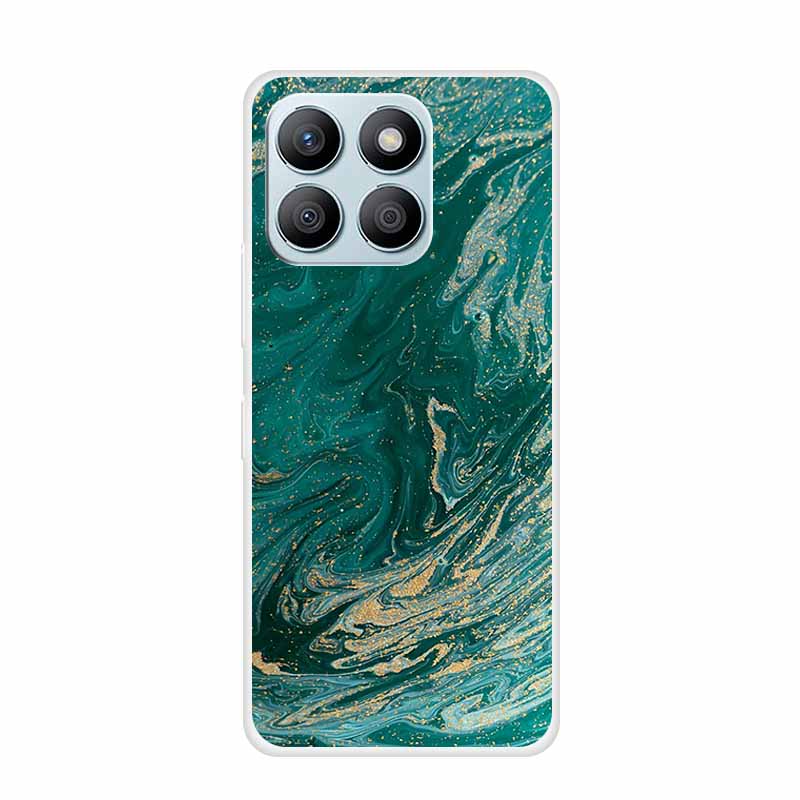 For Honor X8C X8B Phone Case For Huawei Honor X 8 C B X8 8C 8B Soft Silicone TPU Transparent Funda Clear Marble Patterns Cover