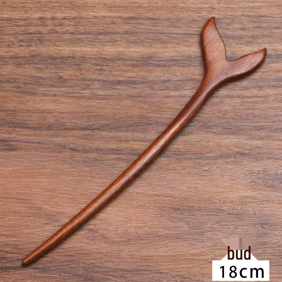 

Золотая сандаловая заколка для волос Ханфу: Деревянный аксессуар в древнекитайском национальном стиле