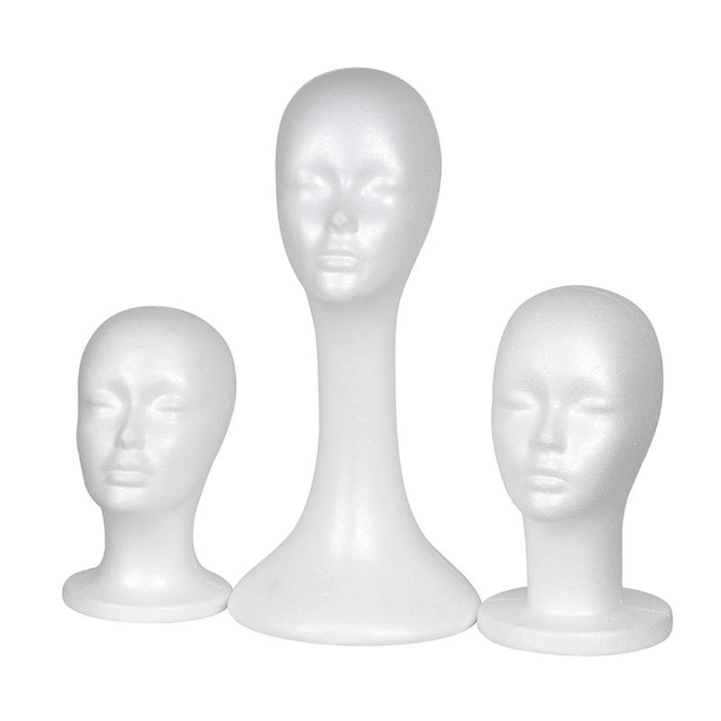 Mannequin Female  Neck Head Model Hair Hat Wig Glasses Stand Display