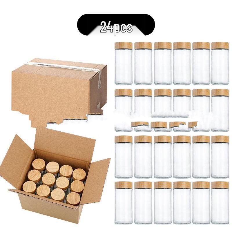 Герметичные стеклянные банки для специй RuHan с деревянными крышками