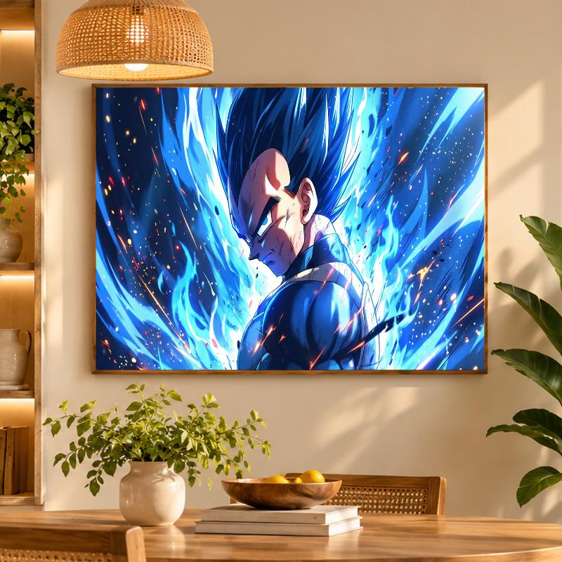 5D Diamond Painting Dragon Ball Vegeta DIY Full Drill Diamond Art Kit Home Decoration