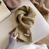 New Wool Scarf Women's Autumn and Winter Red Versatile Shawl Thickened Warm Knitted Scarf Universal
