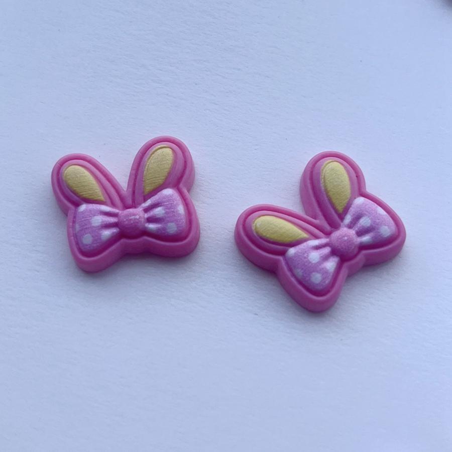 

10 шт., заячьи ушки, бабочки, смола, декоративная плоская задняя часть, альбом для вырезок, украшение для волос «сделай сам», смола, аксессуары ручной работы красный