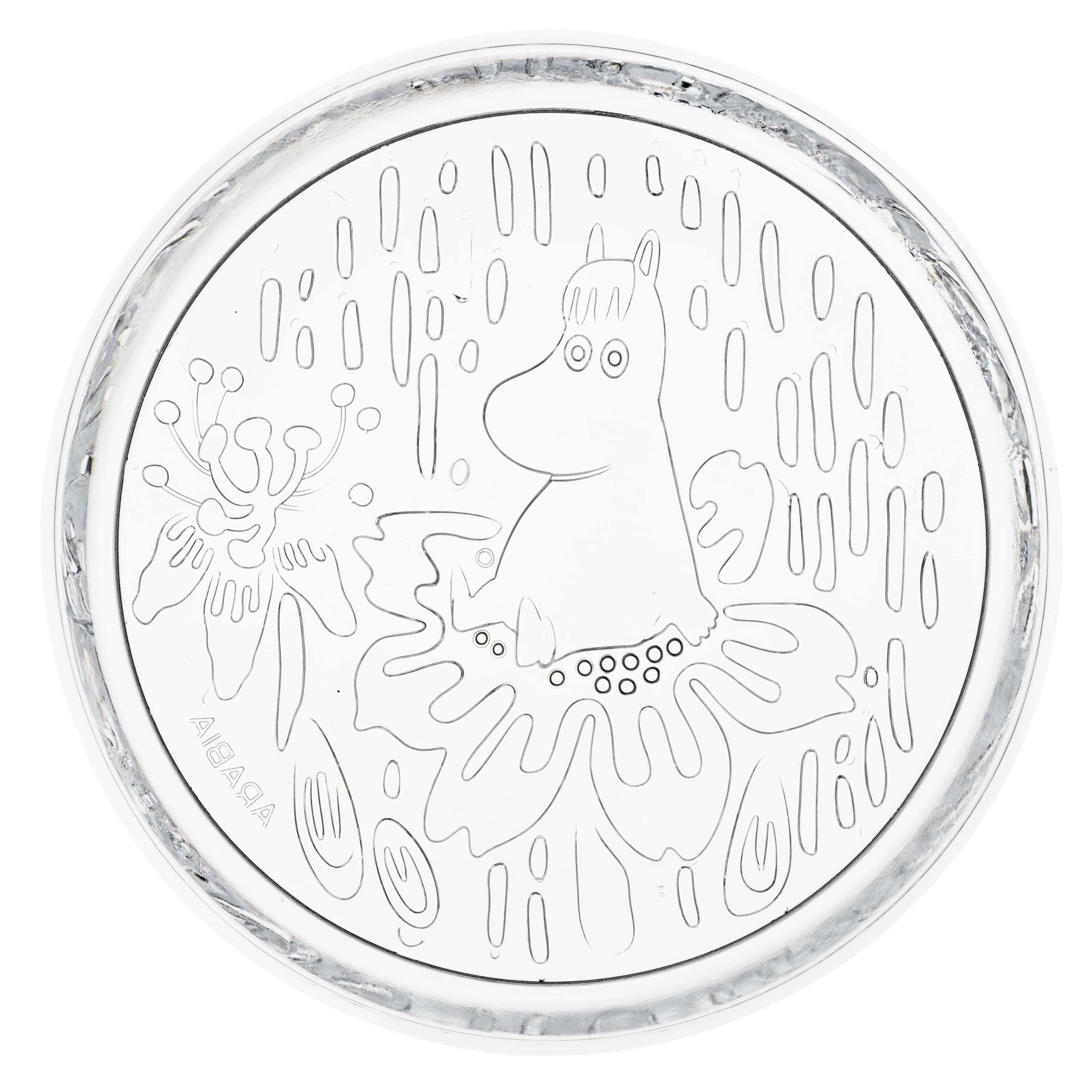 

[Officially Imported] Moomin by ARABIA Glassware Collection Plate, 15.5cm, Clear, Moomin Tableware, Arabia, 1070990