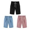 Girl Summer Shorts Elastic Waist Adjustable Drawstring Casual Shorts with Pockets Loose Fit Wide Leg Shorts