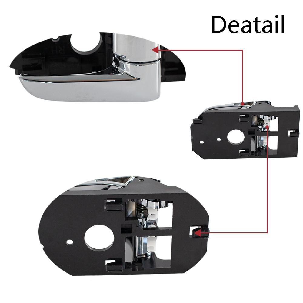 Innerer Innentürgriff Griff Links Rechts Chrom 82610-2F000 82620-2F000 Für Kia Spectra Spectra5