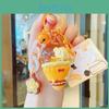 Dog Theme Colorful Miniature Ice Cream Cone Keychain Playful Keychain Gift Idea
