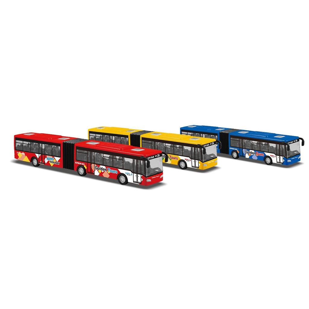 Modellino Autobus Lungo a Retrazione Lega Lega Autobus a Retrazione per Giochi Regali Decorazione rosso