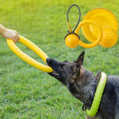 Discos voladores de EVA para mascotas, juguetes flotantes resistentes a mordeduras para entrenamiento de perros, juego interactivo de silicona para cachorros, suministros para dropshipping.